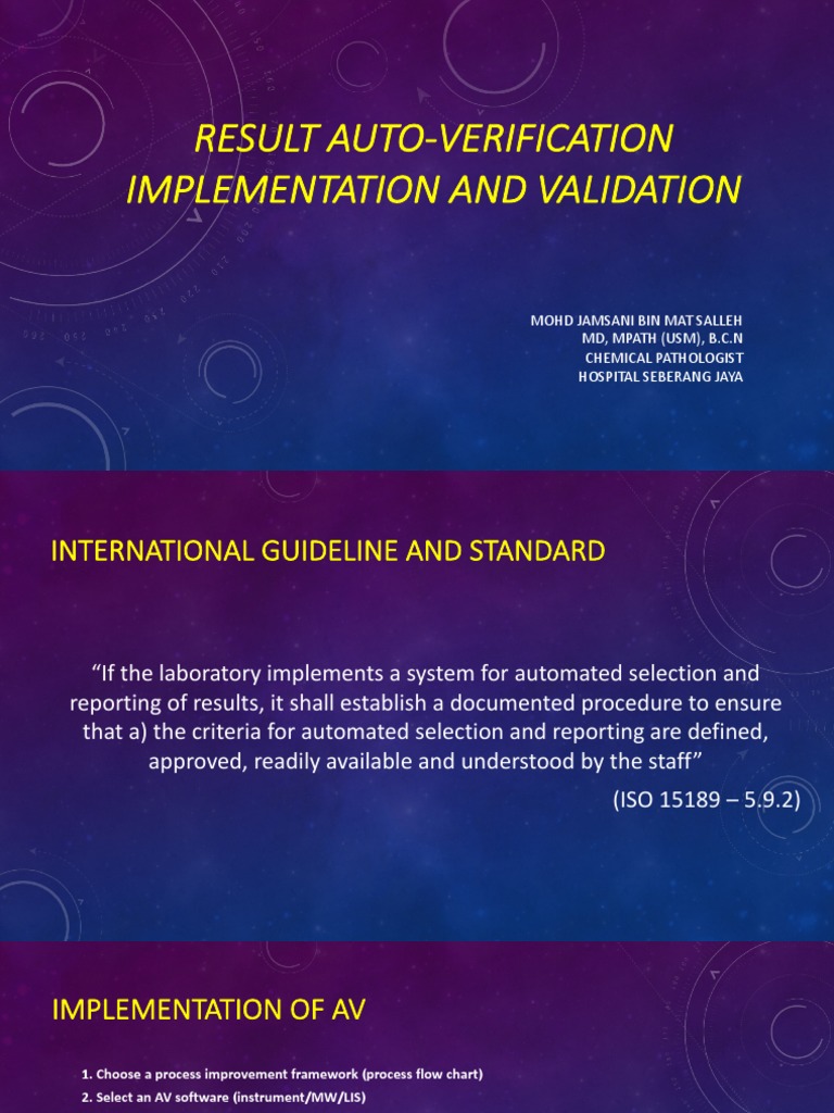 Autoverification Implementation PDF Medicine Clinical Medicine