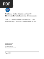 Guideline For The Selection of COTS Electronic Parts in Radiation Environments