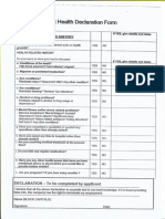 VADS Health Declaration FORM (QUESS) - 5 Official Form