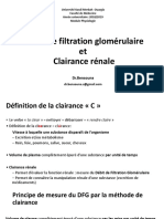 4-Débit de Filtration Glomérulaire Et Clairance Rénale