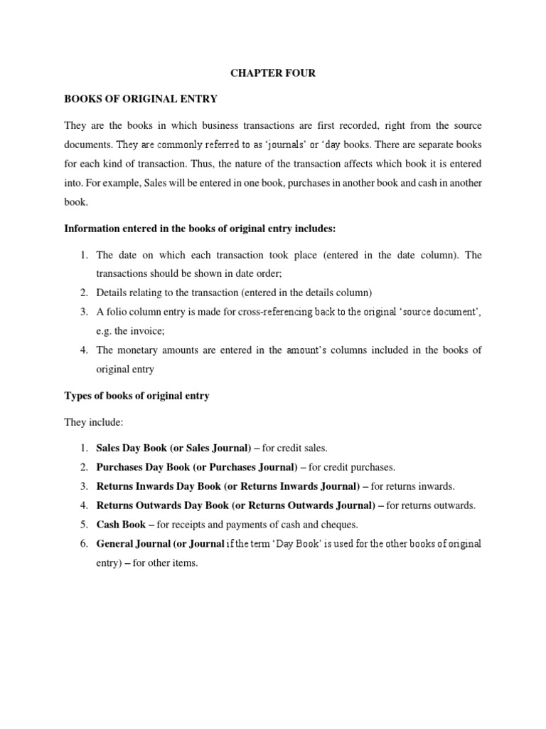Understanding Books of Original Entry | PDF | Receipt | Banks