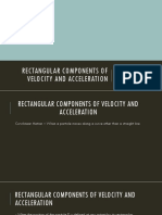 Rectangular Components of Velocity and Acceleration SC