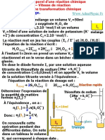 1 - Suivi Temporel D'une Transformation - Vitesse de Réaction