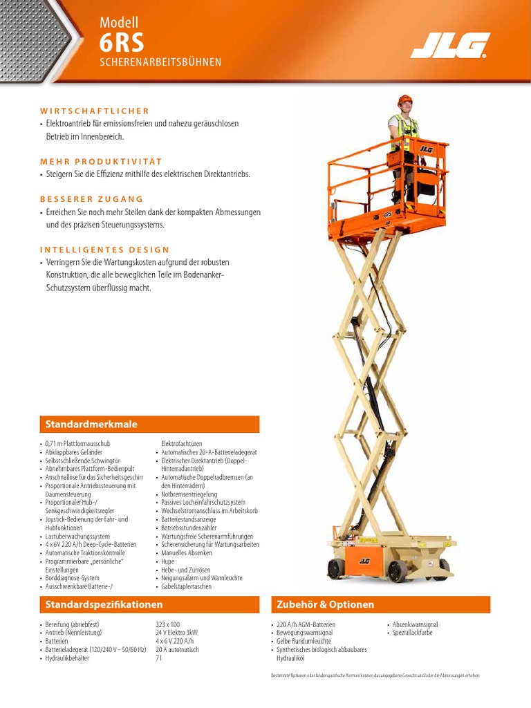 JLG 6RS Turbo | PDF
