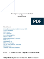 Basic English Language Communication Skills For Diploma Program