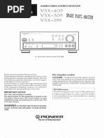 Vsx305 Om-Pioneer Text