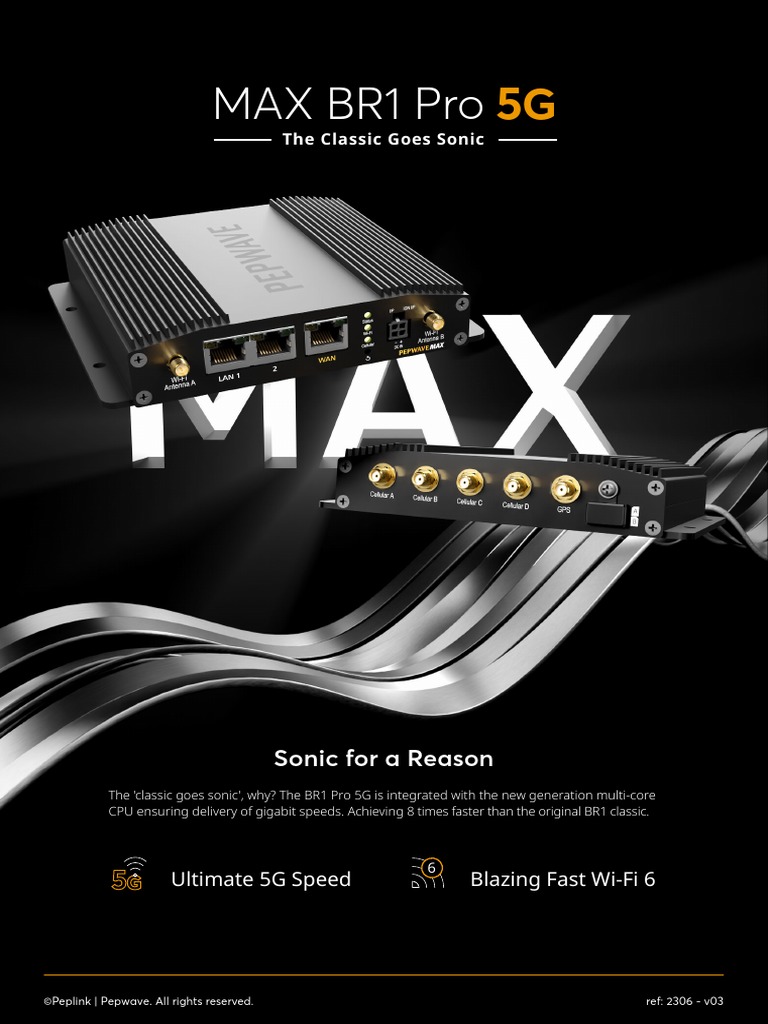Pepwave br1 Pro 5g Datasheet | PDF | Wi Fi | Mobile Technology