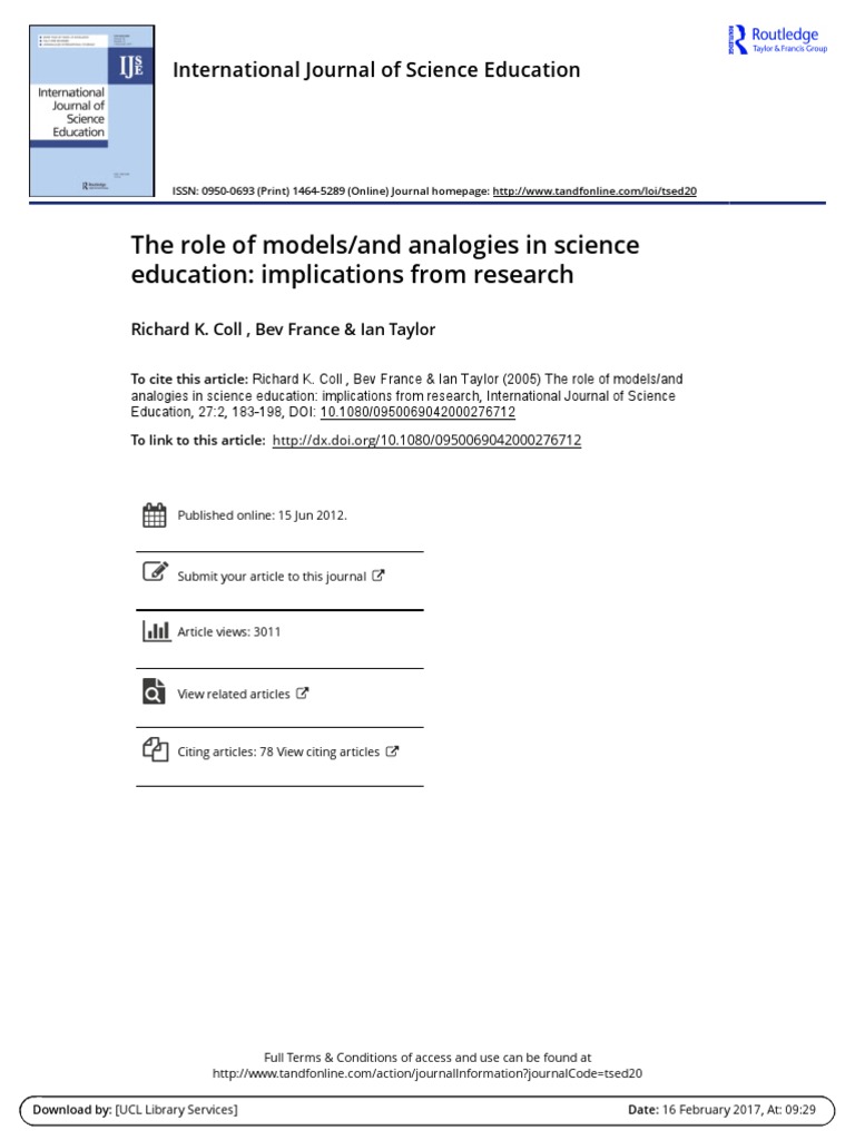 Models and Analogies in Science Education | PDF | Science ...