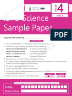 ISFO Science Sample Paper