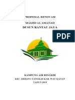 Proposal Pembangunan Masjid Al Amanah 2019