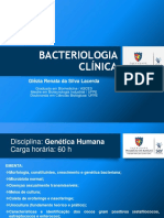 Apresenta o Da Disciplina Bacteriologia CL Nica 2017.1