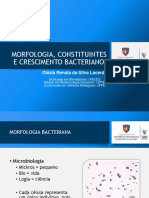 Aula 02 Morfologia Constituintes e Crescimento Bacteriano.