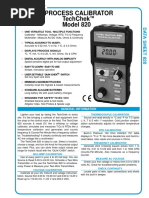 Process Calibrator Techchek Model 820: Altek