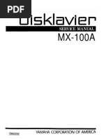 Yamaha MX100A Service Manual