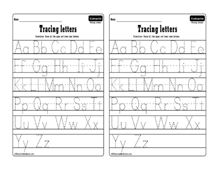 Tracing Letters | PDF