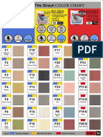 Tile Grout Color Chart