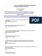 Foundations of Strategy 2nd Edition by Grant Jordan ISBN Test Bank