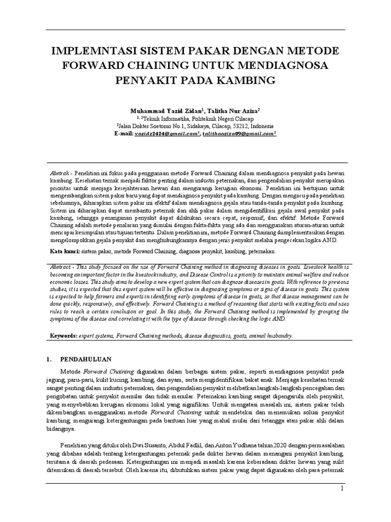 Kelompok7 - Forward Chaining - 2C | PDF