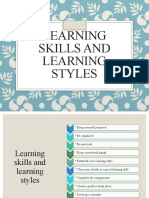 Learning Skills and Learning Styles