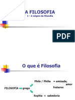 O Que é Filosofia. Sua Origem e Significado