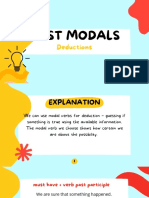 PAST MODALS Explanations