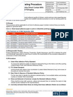 SOP - Adhesives Labeling Policy Direct Contact With Product & Packaging - 11!11!2021 v.1