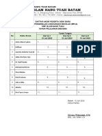 Daftar Hadir