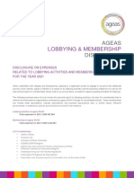 Lobbying and Membership Disclosure 2021 - 0
