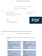 Probability and Statistics 2023 Stage 1 Integrative Laboratory HMBR