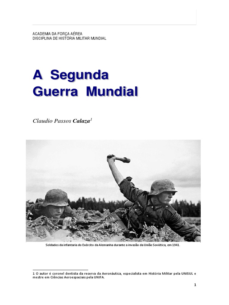 Segunda Guerra Mundial: Conflito Global e Impactos | PDF | Alemanha ...
