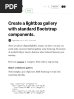 Create A Lightbox Gallery With Standard Bootstrap Components. - by Diego Vogel - Medium