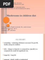 Mushrooms in Children Diet