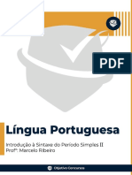 01 - II INTRODUÇÃO À SINTAXE DO PERÍODO SIMPLES - TIPOS DE SUJEITO - PARTE II - Docx - Documentos Google