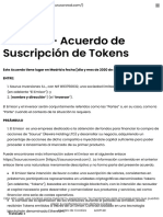 Acuerdo de Suscripción de Tokens - Saurus Crowd