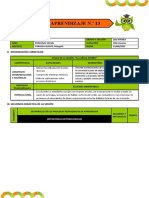 Sesion de Aprendizaje - Personal Social N°13