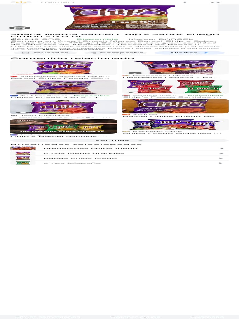 Snack Barcel Chip's Fuego Limón | PDF