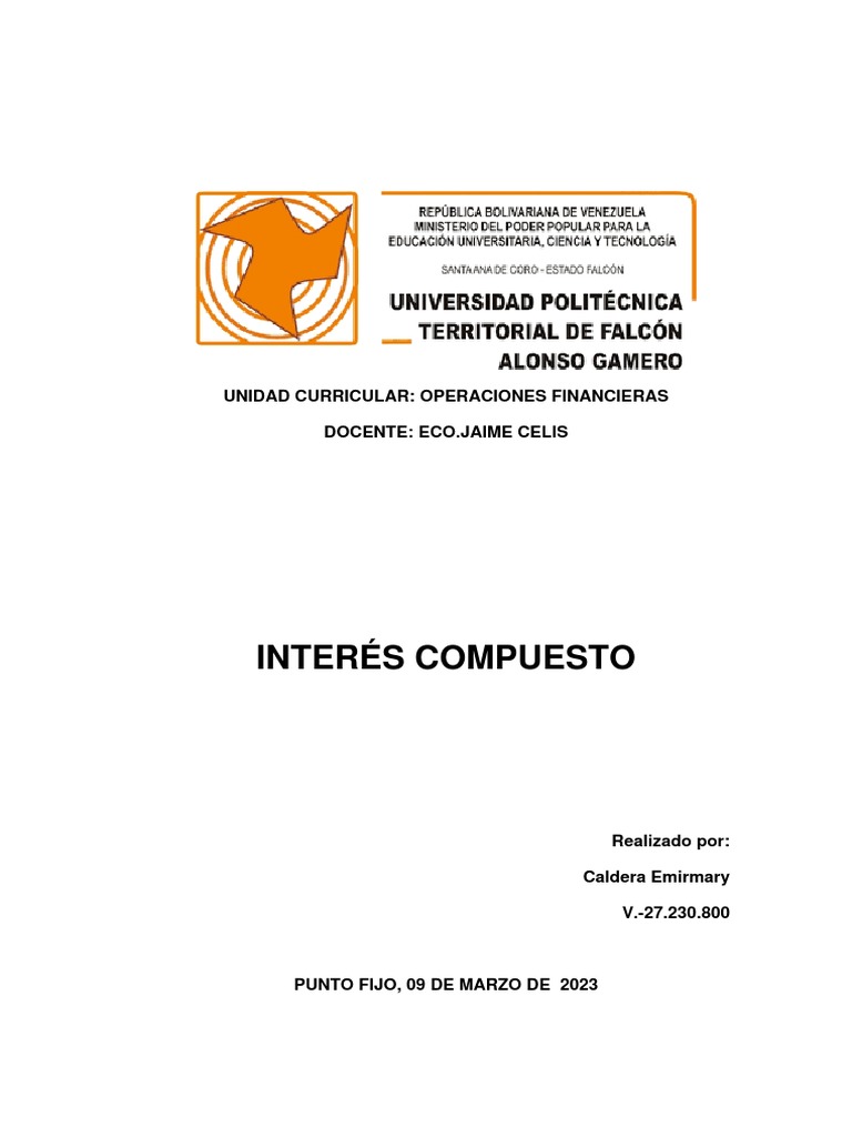 Interes Compuesto | PDF | Interés | Interés compuesto