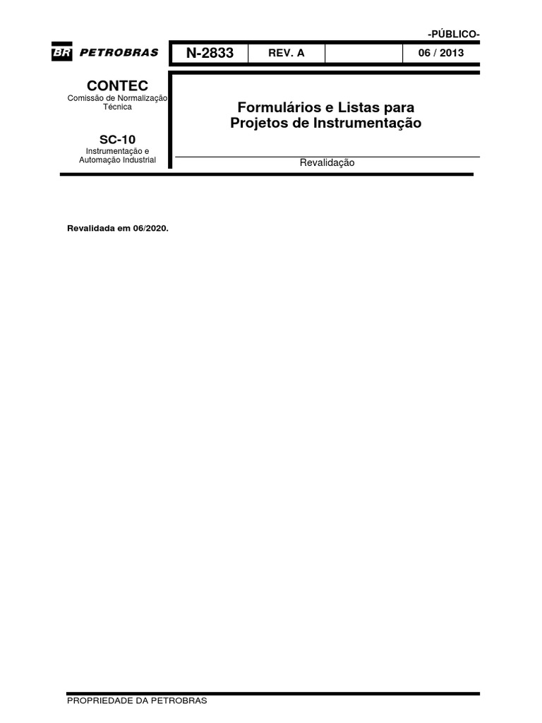 Norma Petrobrás N-2833 | PDF