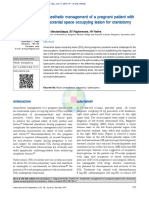 Anaesthetic Management of A Pregnant Patient With Intracranial Space Occupying Lesion For Craniotomy