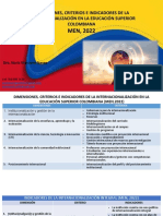 Dimensiones Criterios Indicadores Internacionalizacion