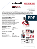 Características y Beneficios: TE-CI 18/1 Li-Solo