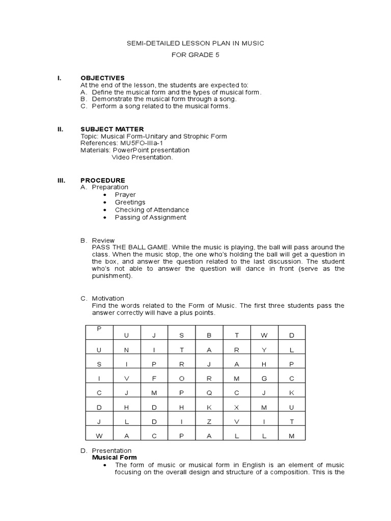 Strophic and Unitary Music Forms Lesson | PDF | Old Mac Donald Had A ...