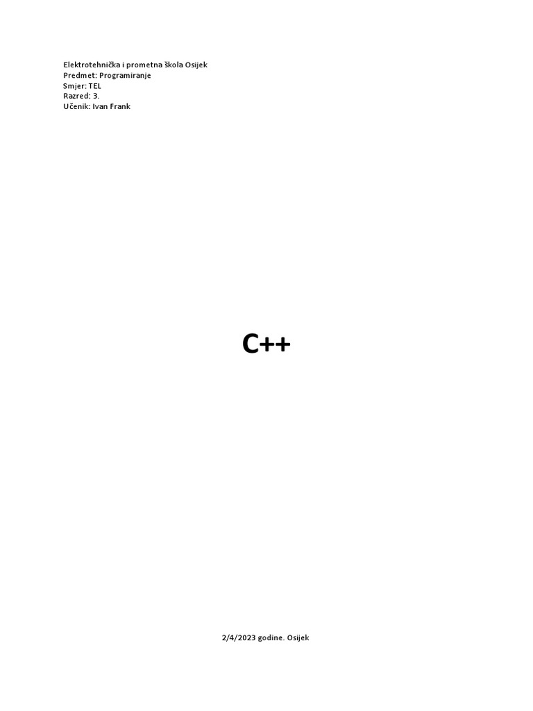 C++ | PDF