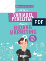 VARIABEL PENELITIAN BIDANG MARKETNG