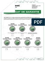 Certificat Garantie RO 18 - 04