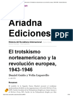 Historia Del Socialismo Internacional - El Trotskismo Norteamericano y La Revolución Europea, 1943-1946 - Ariadna Ediciones