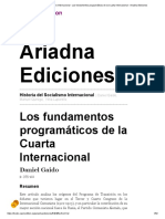 Los Fundamentos Programáticos de La Cuarta Internacional