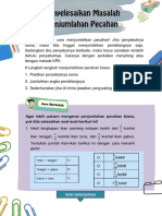 MTK Kelas 5 Menyelesaikan Masalah Penjumlahan Pecahan Biasa