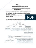 2.1 La Evaluación de Programas Educativos.