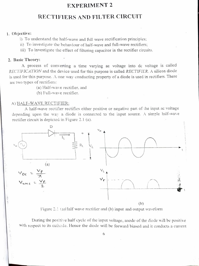 Lab2 (Rectifier) PDF Rectifier Materials Science